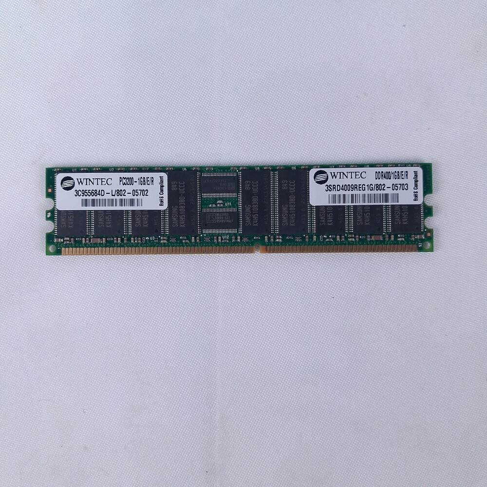 Wintec 1GB PC3200 DDR400 ECC Registered DIMM RAM 3SRD4009REG1G